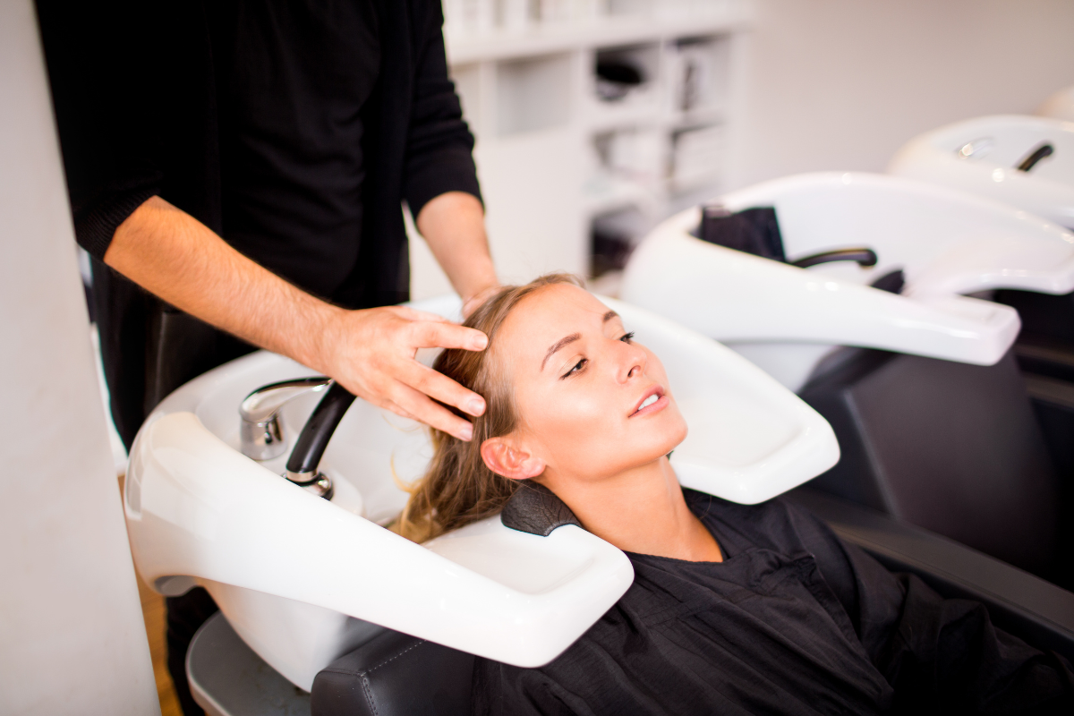 salon hair treatment
